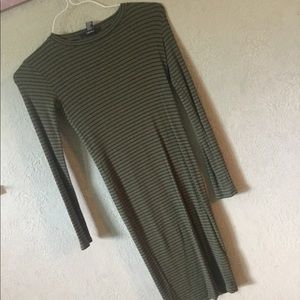 LONG SLEEVE DRESS (DARK GREEN)!!